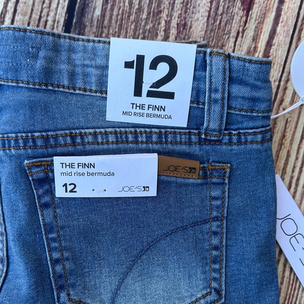 Joe's Jeans Distressed Blue Denim Shorts - Picture 7 of 7